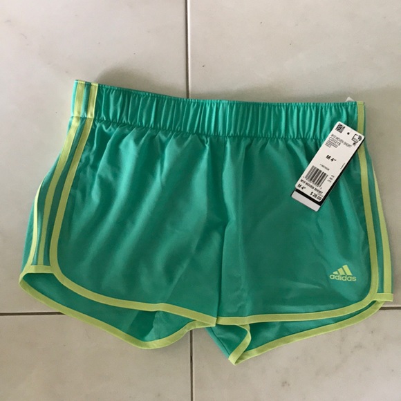 Womens green adidas shorts Clearance
